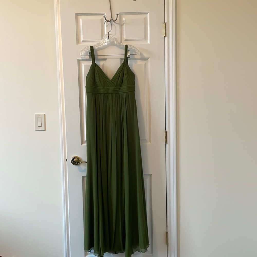 BCBG Green Goddess gown